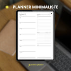 Minimalist Undated Planner (French)
