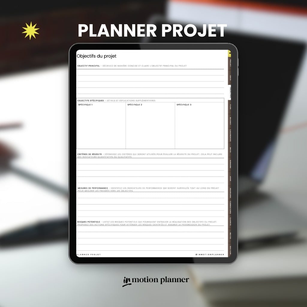 Planner de projeto (Francês)