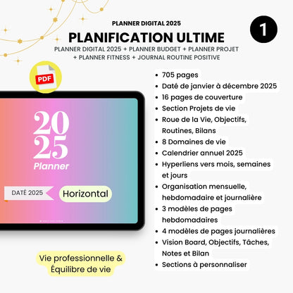 Bundle Planification Ultime - 2025 Horizontal