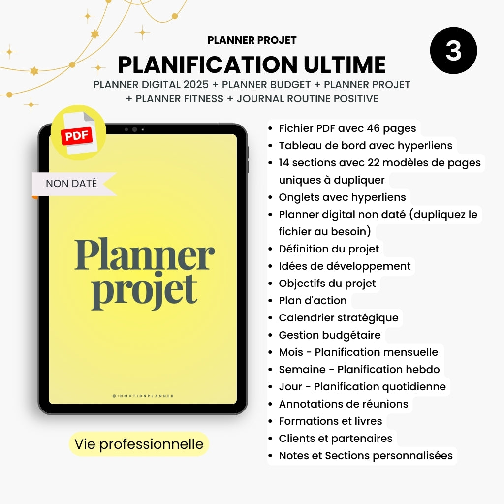 Bundle Planification Ultime - 2025 Vertical