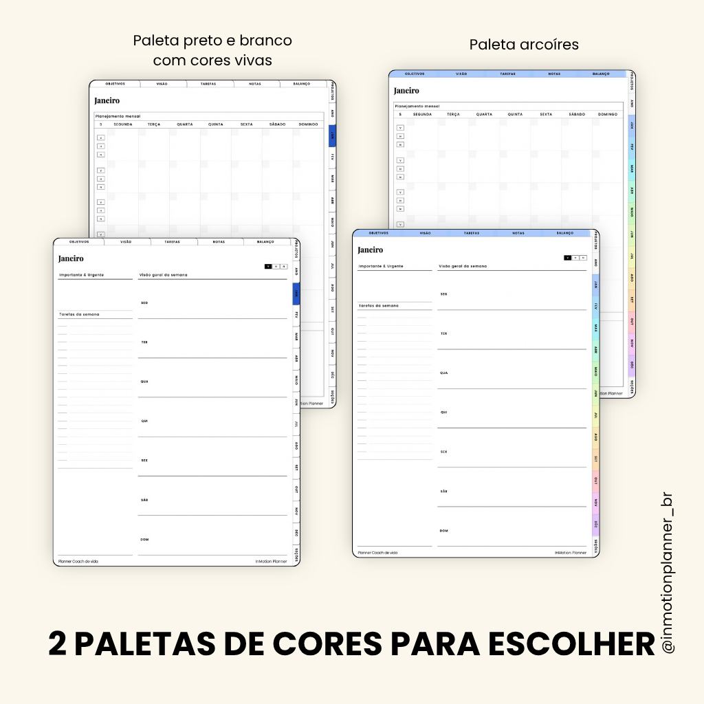 Planner Coach de Vida (Portugais)