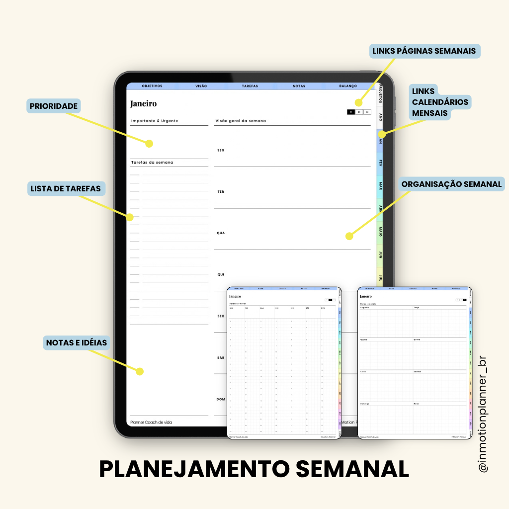 Planner Coach de Vida (Portugais)