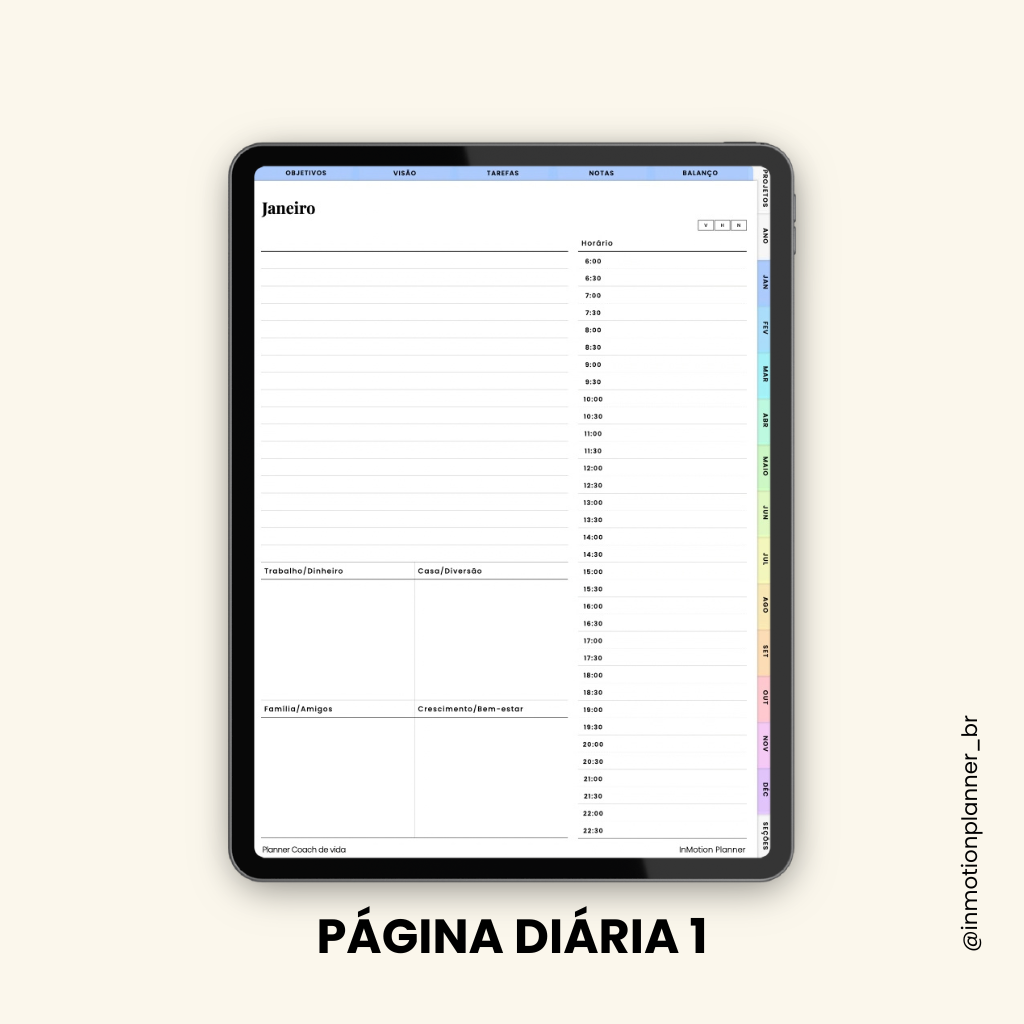 Planner Coach de Vida (Portugais)