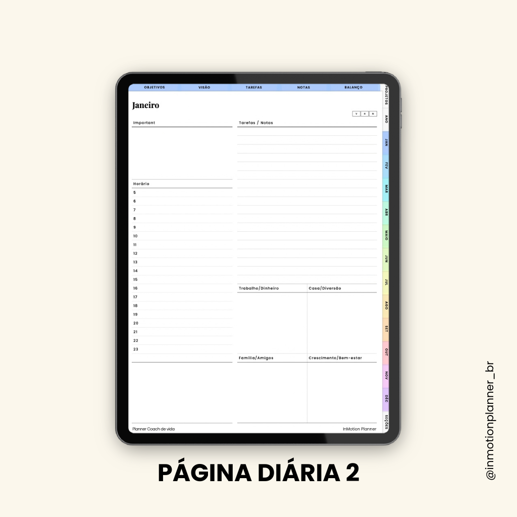 Planner Coach de Vida (Portugais)