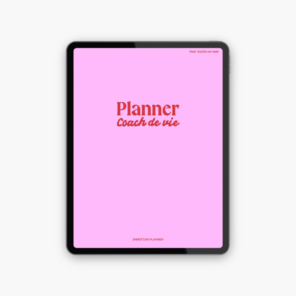Planner Coach de Vie | Août-Juillet
