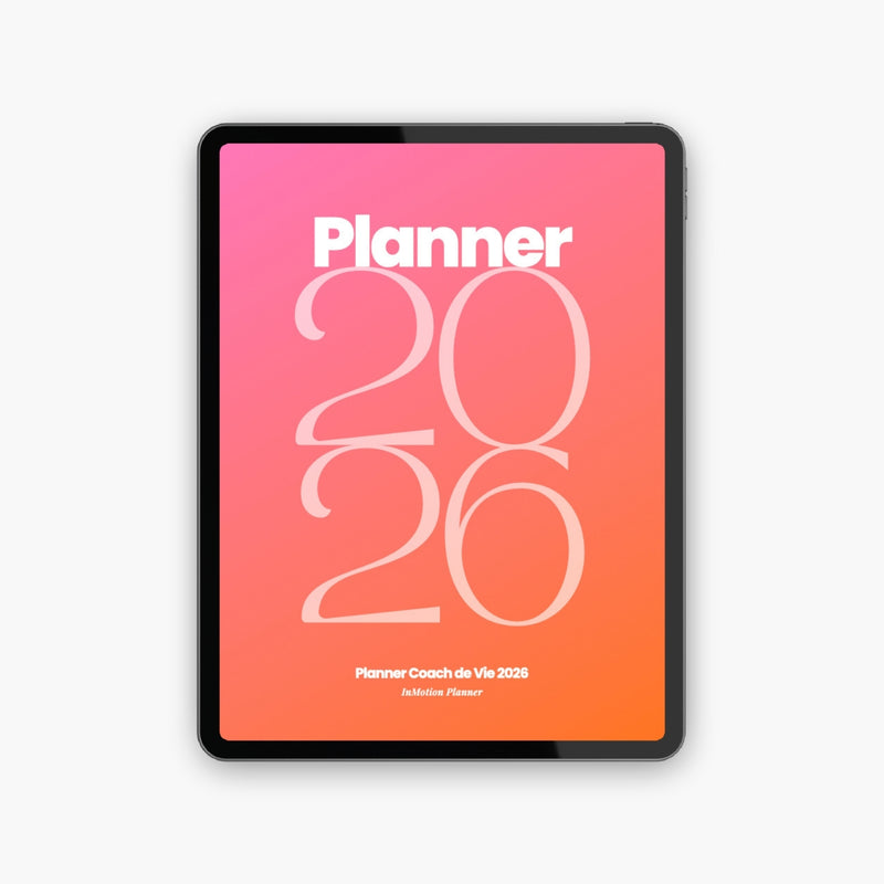 Le Planner digital Coach de Vie 2026 est livré sous forme de fichiers PDF hyperliés
