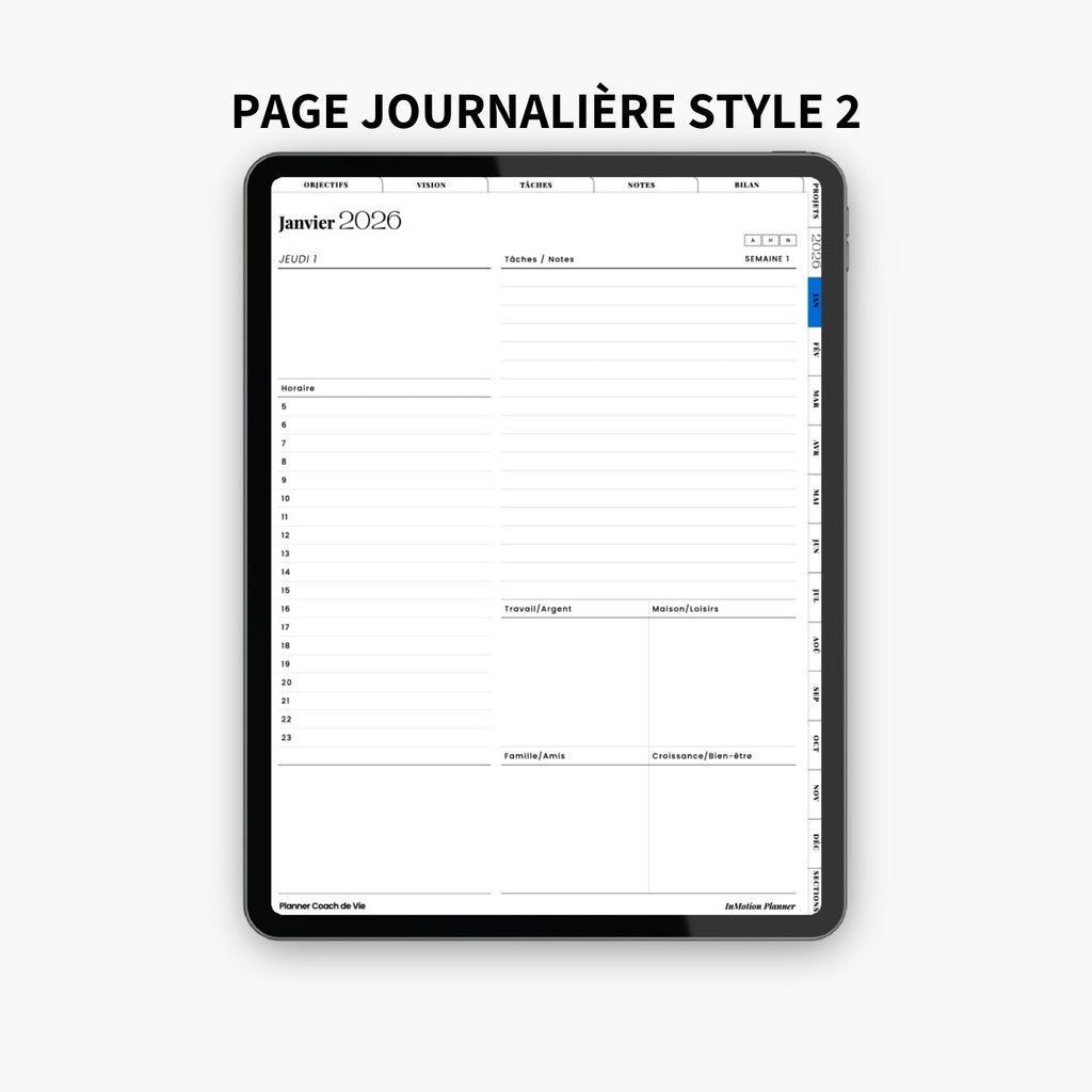 2026 Planner digital – Vertical