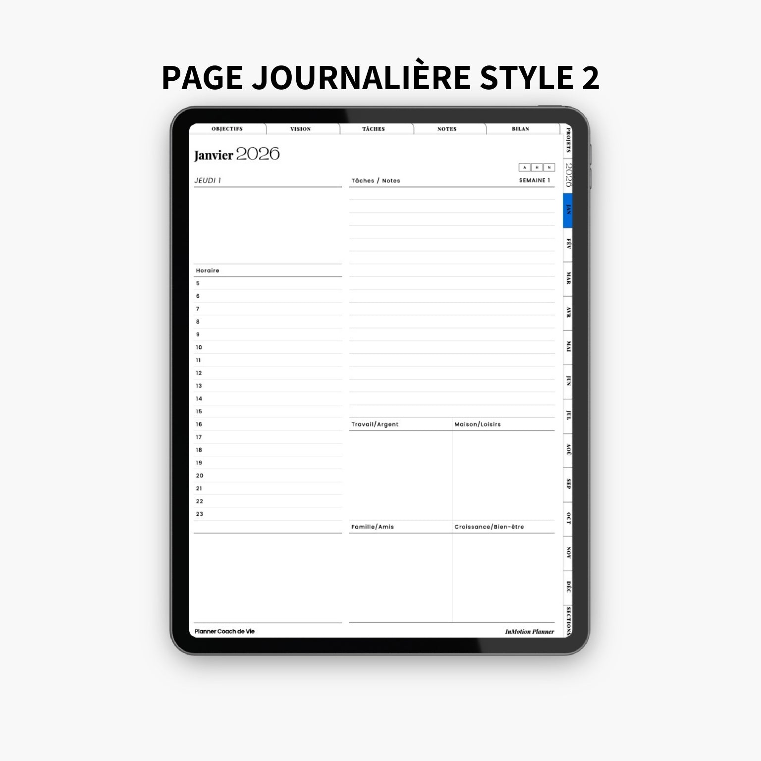 2026 Planner digital – Vertical