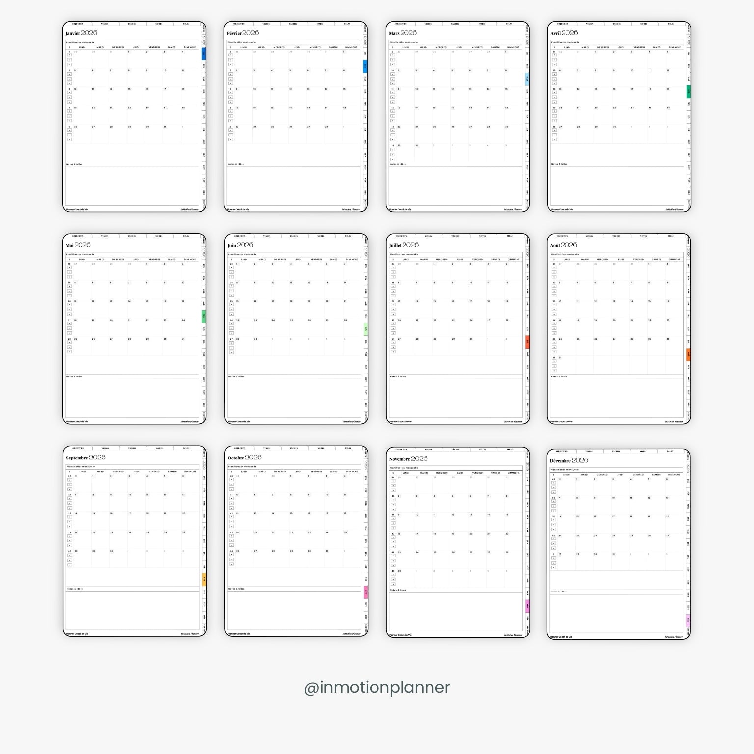 2026 Planner digital – Vertical