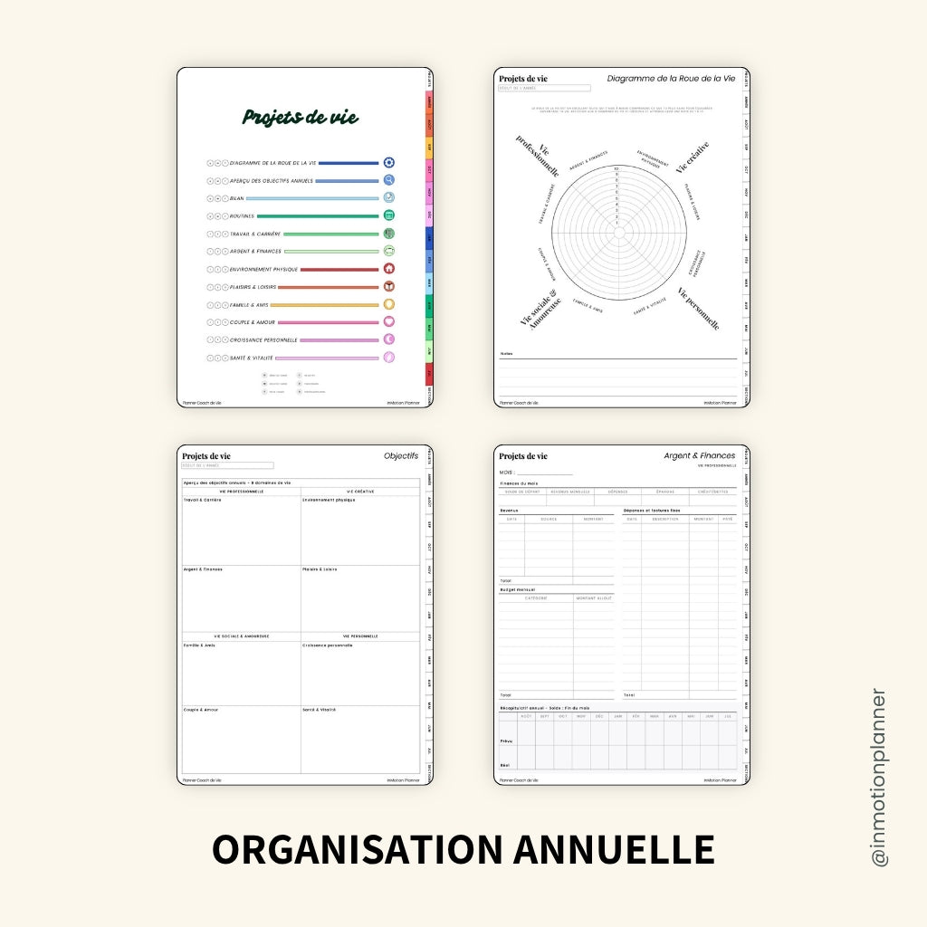 Planner Coach de Vie | Août-Juillet