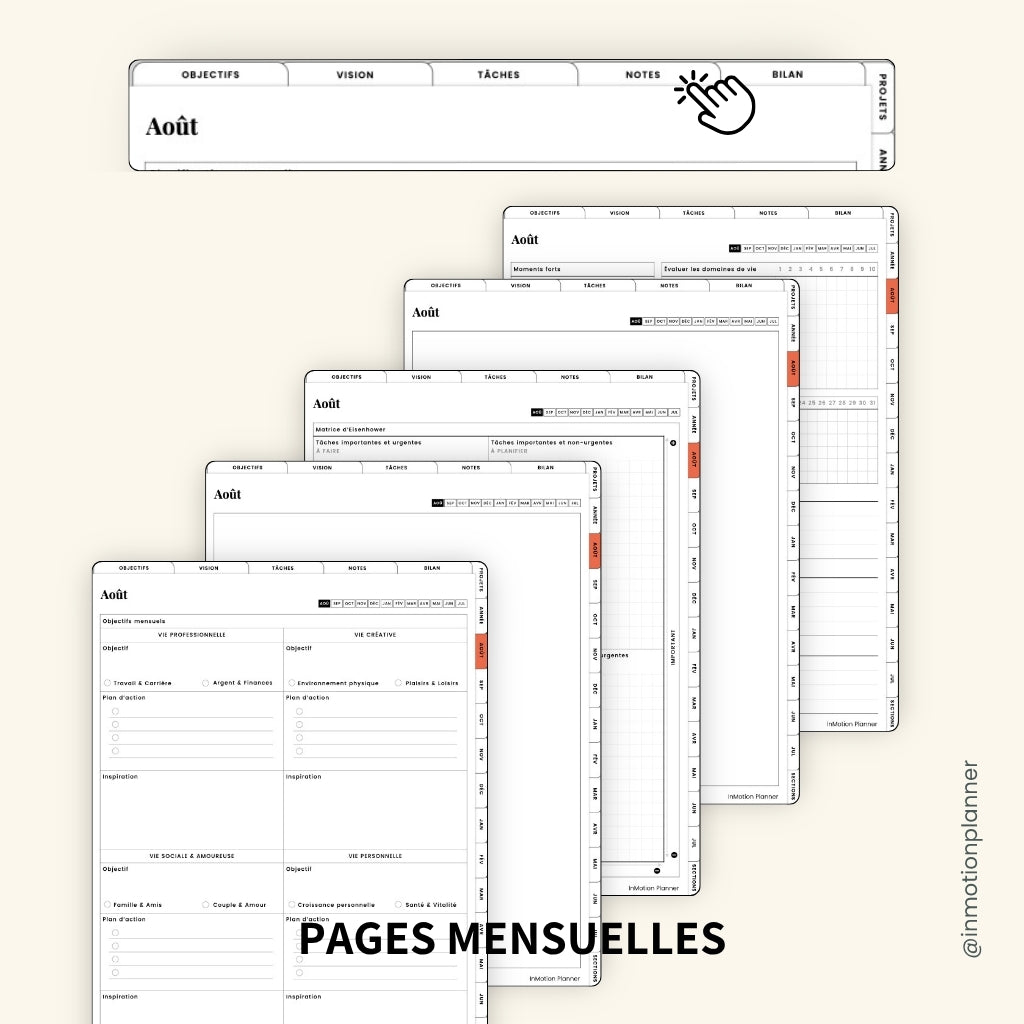 Planner Coach de Vie | Août-Juillet