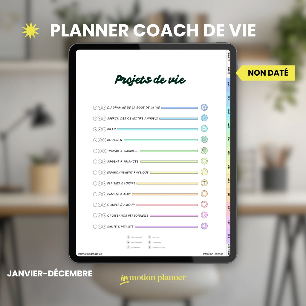 Planner Coach de Vie | Jan-Déc