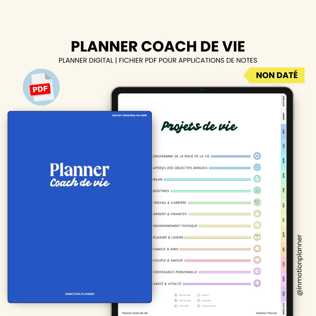 Planner Coach de Vie | Jan-Déc