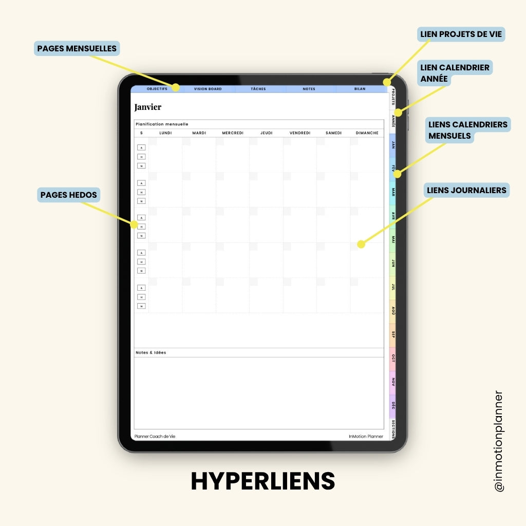 Planner Coach de Vie | Jan-Déc