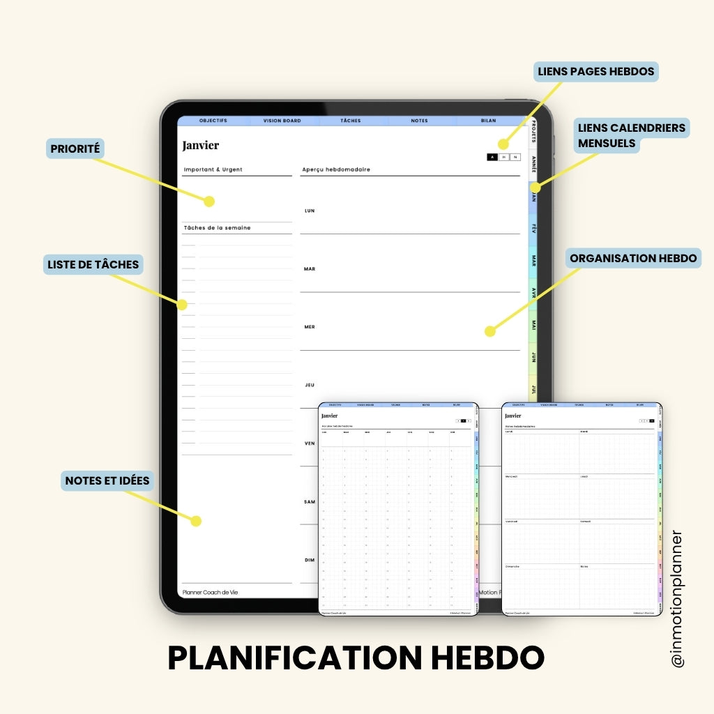 Planner Coach de Vie | Jan-Déc