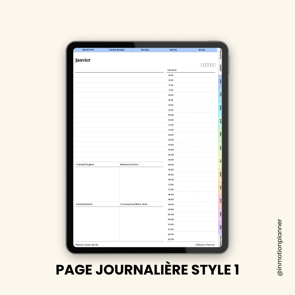 Planner Coach de Vie | Jan-Déc