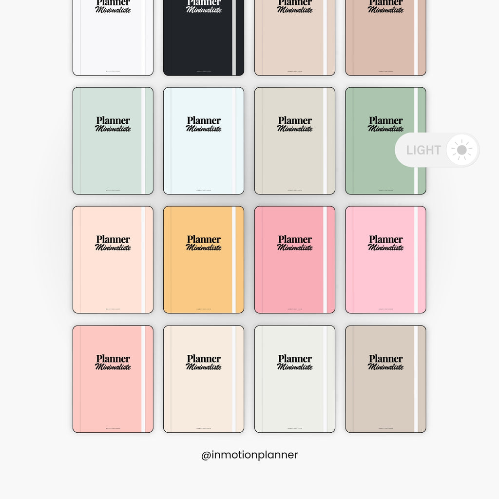 Planner Minimaliste non daté - 52 semaines