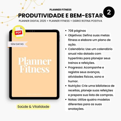 Bundle Produtividade e Bem-Estar - 2025 Vertical (Portugais)