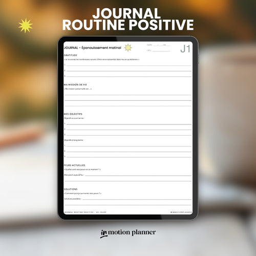 Journal Routine Positive - 90 jours
