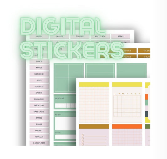 Autocollants numériques du quotidien - InMotion Planner