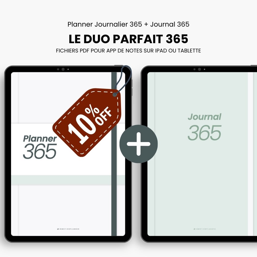 Bundle Le Duo Parfait 365 - InMotion Planner