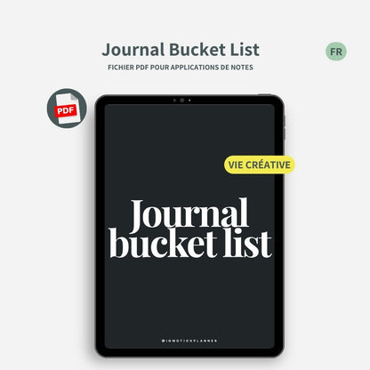 Journal Bucket List - InMotion Planner