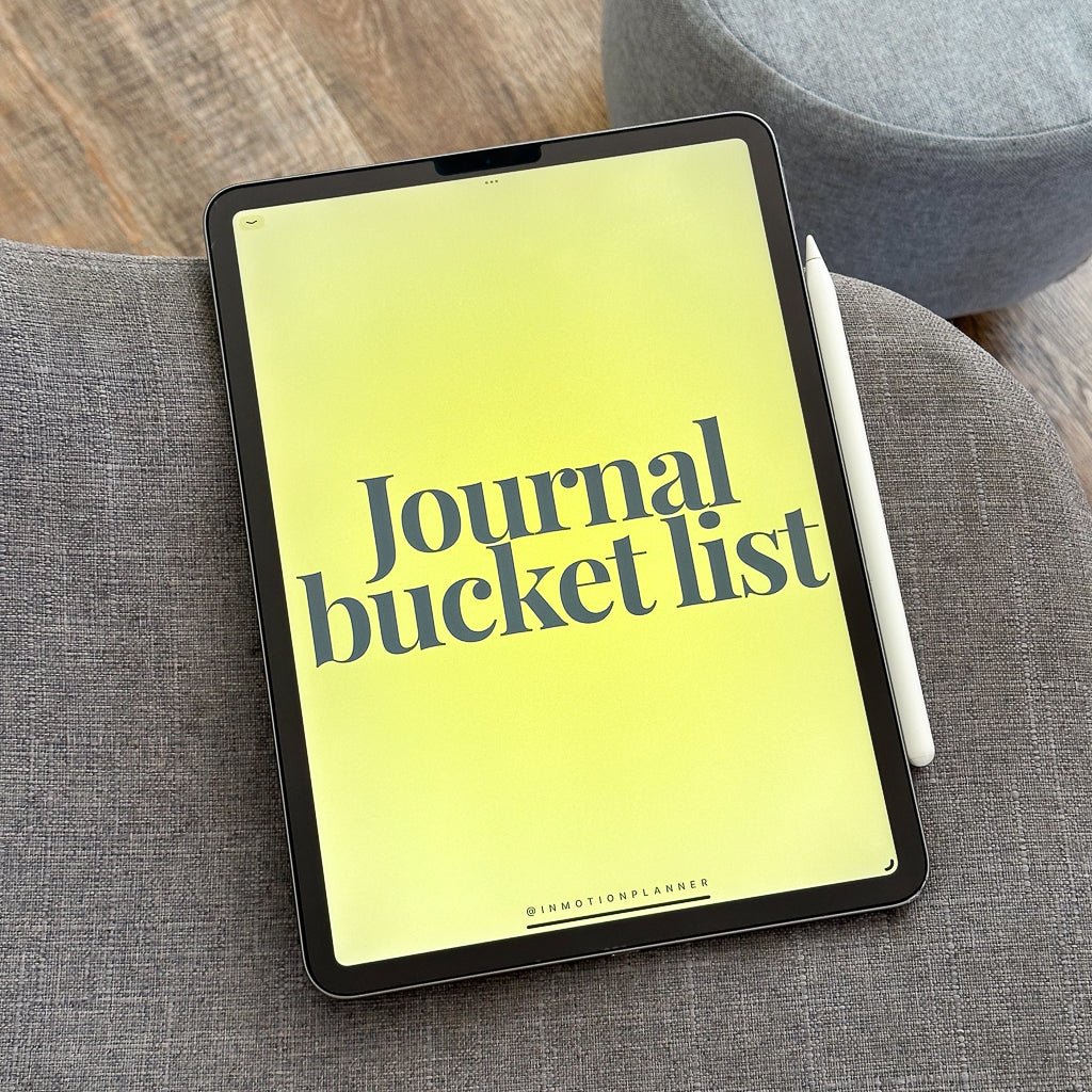 Journal Bucket List - InMotion Planner