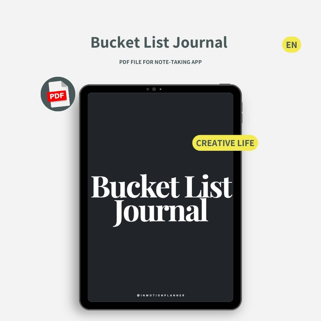 Journal Bucket List - InMotion Planner