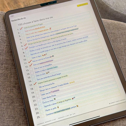 Journal Bucket List - InMotion Planner