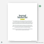 Journal Bucket List - InMotion Planner