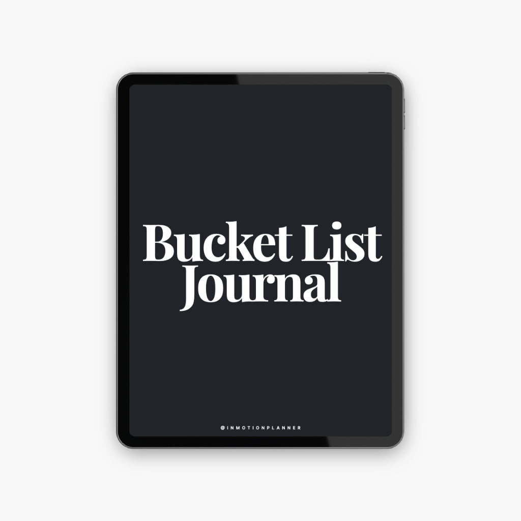 Journal Bucket List - InMotion Planner