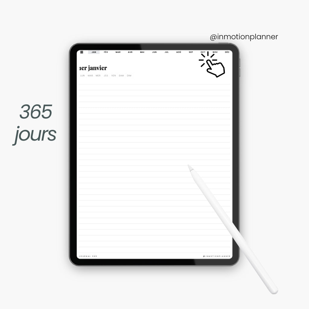 Journal digital 365 jours - InMotion Planner