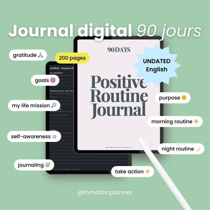 Journal Routine Positive - 90 jours - InMotion Planner