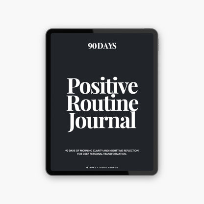 Journal Routine Positive - 90 jours - InMotion Planner