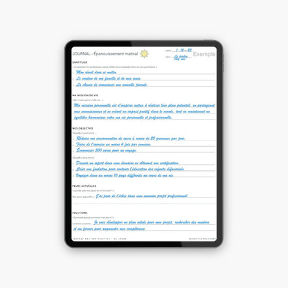 Journal Routine Positive - 90 jours - InMotion Planner