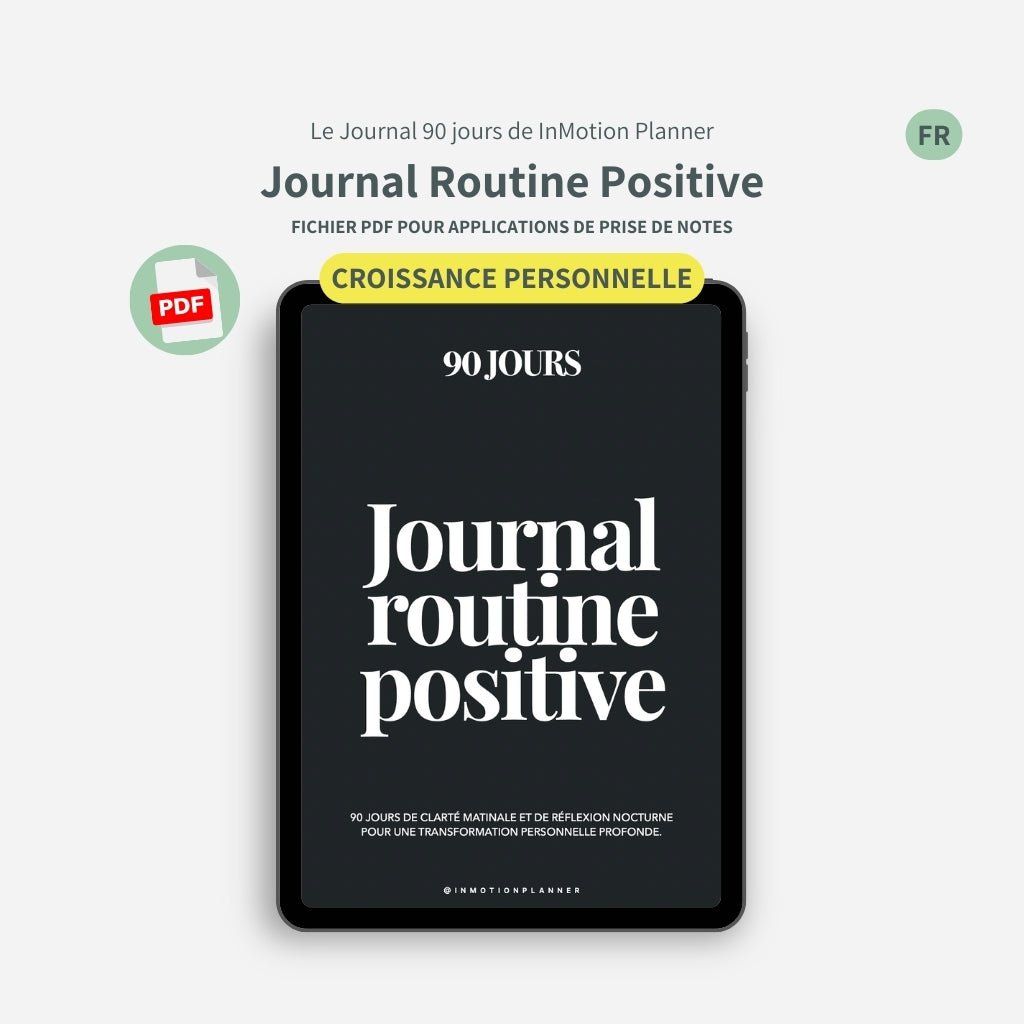 Journal Routine Positive - 90 jours - InMotion Planner