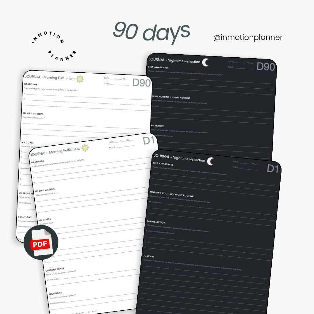 Journal Routine Positive - 90 jours - InMotion Planner