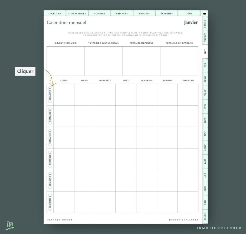 Planner Budget - InMotion Planner