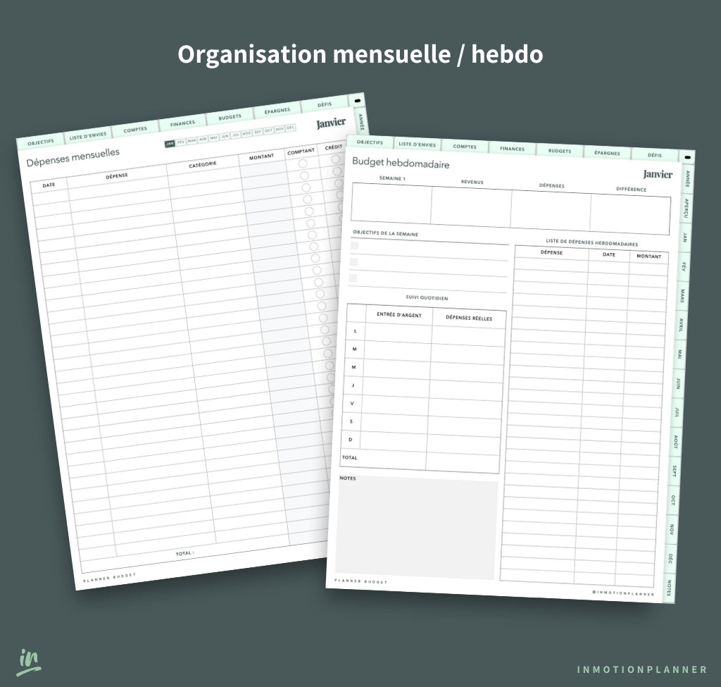 Planner Budget - InMotion Planner