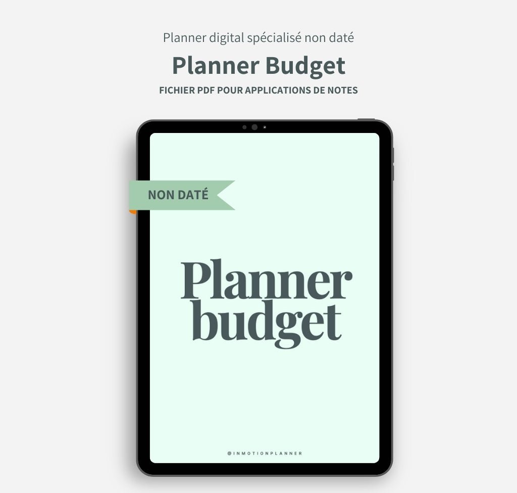 Planner Budget - InMotion Planner