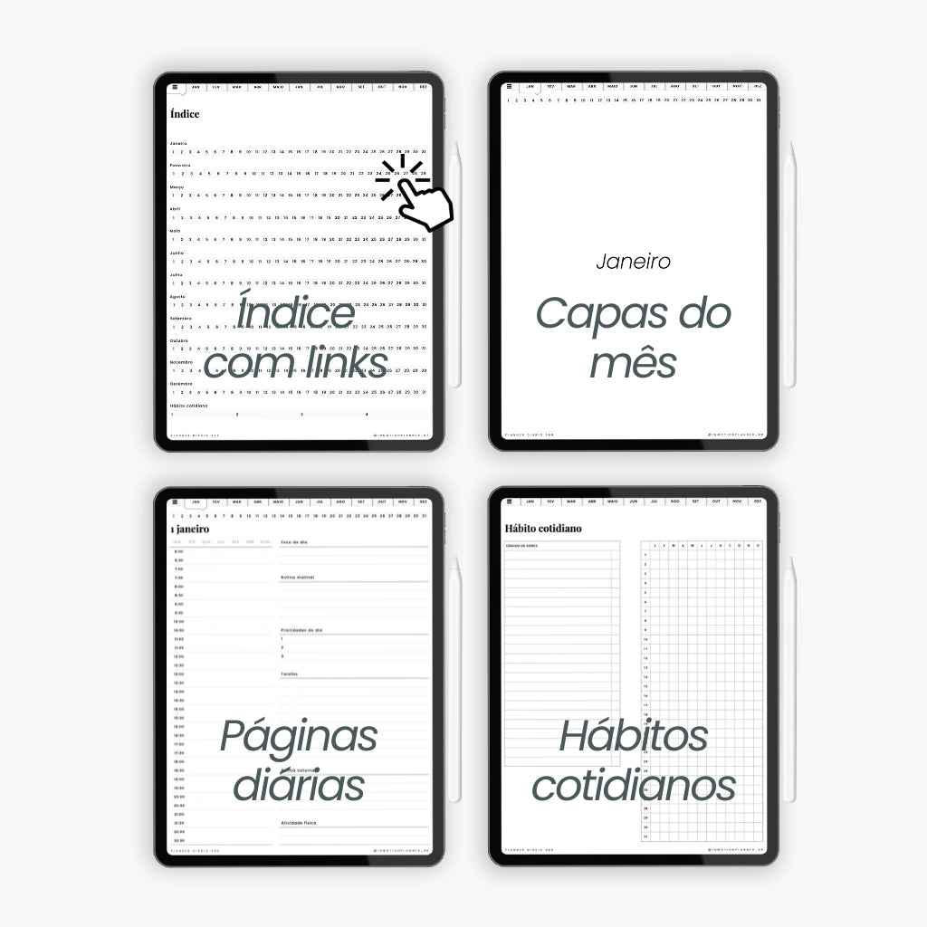 Planner Diário 365 (Portugais) - InMotion Planner