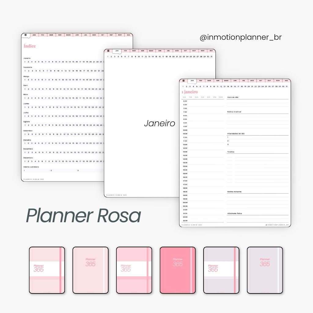 Planner Diário 365 (Portugais) - InMotion Planner