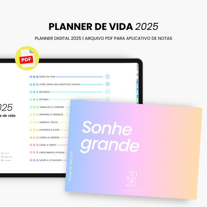 Planner digital 2025 - Planner de Vida - Horizontal - InMotion Planner