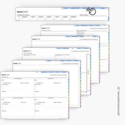 Planner digital 2025 - Planner de Vida - Horizontal - InMotion Planner