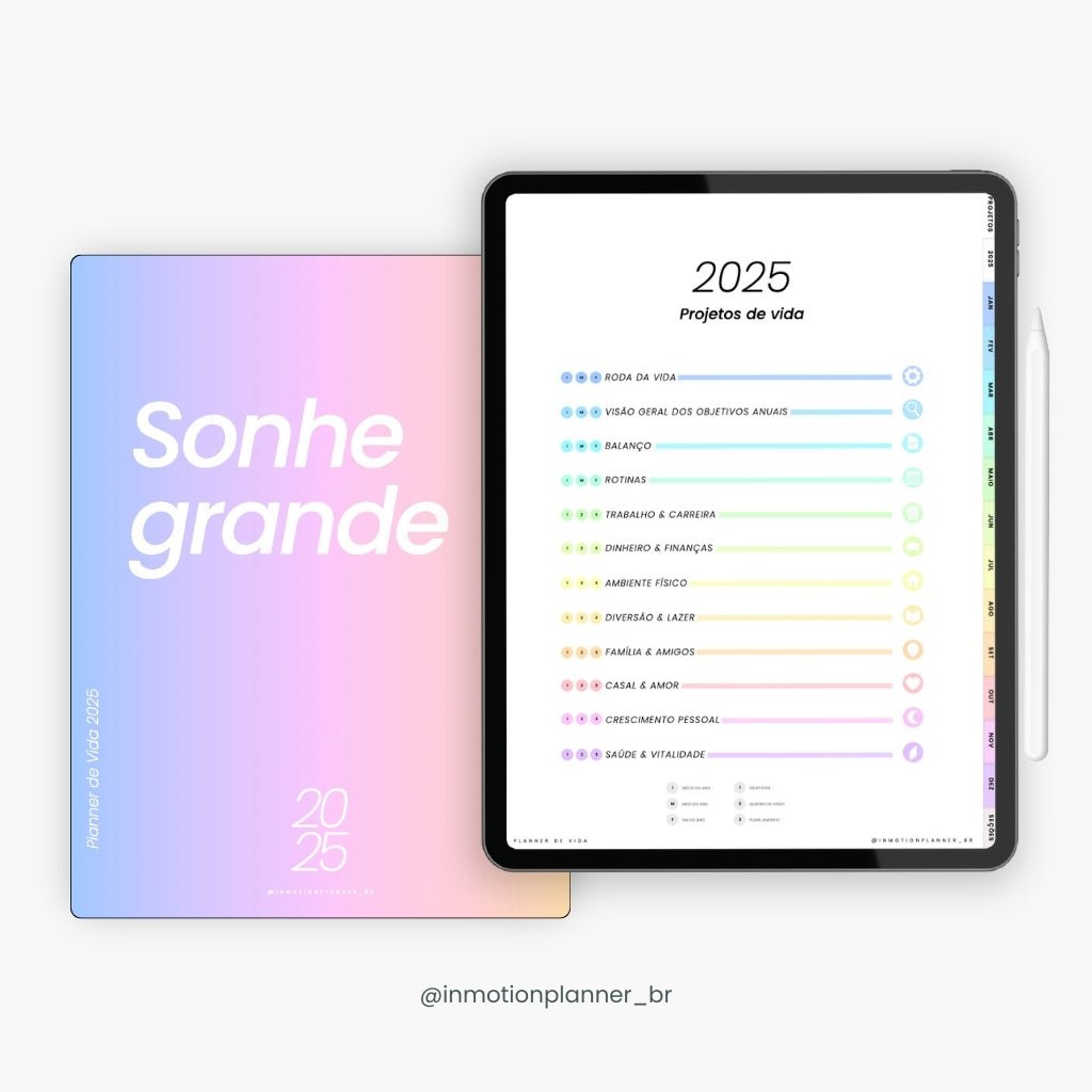 Planner digital 2025 - Planner de Vida - Vertical - InMotion Planner