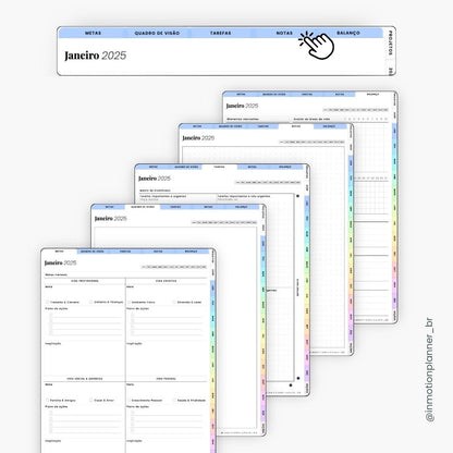 Planner digital 2025 - Planner de Vida - Vertical - InMotion Planner