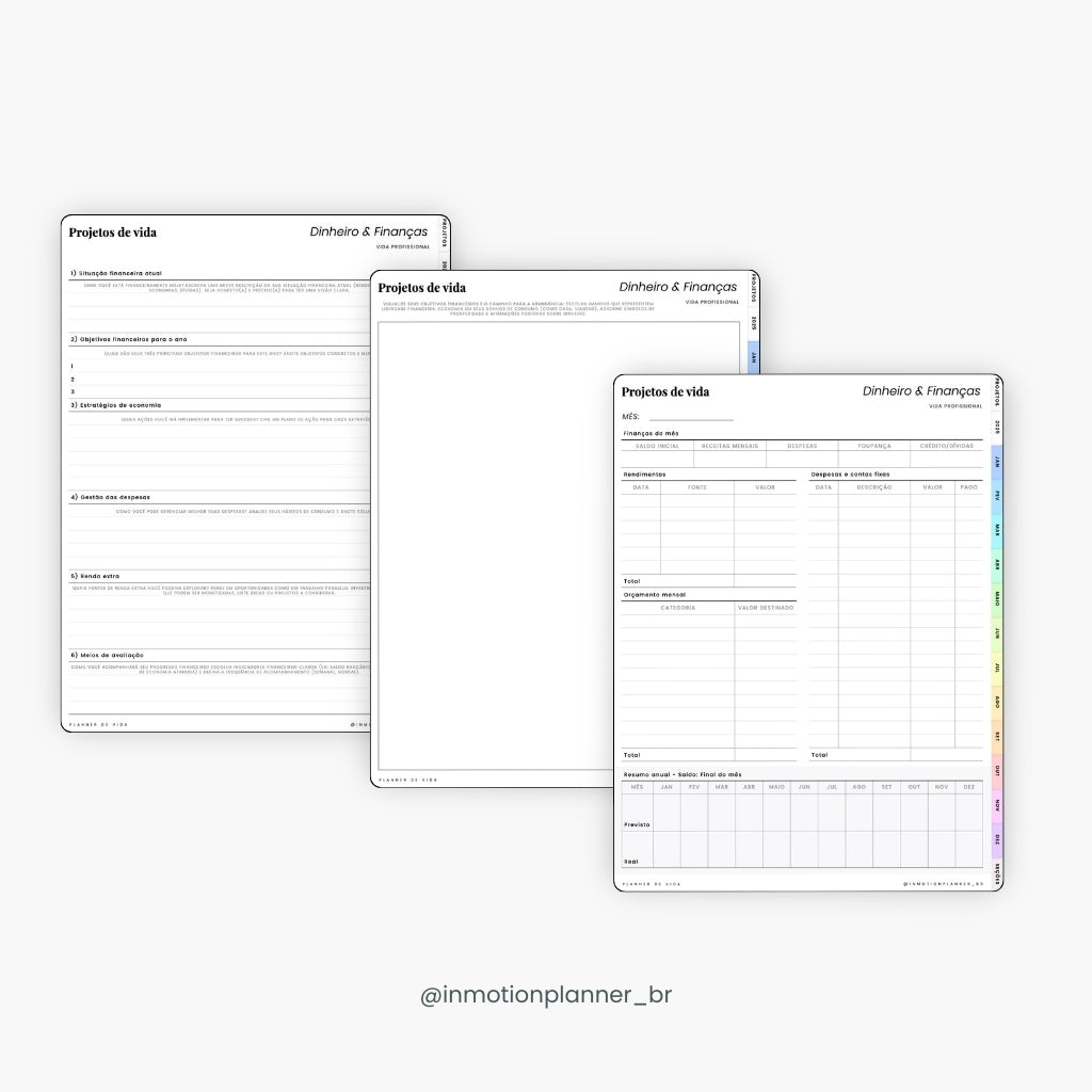 Planner digital 2025 - Planner de Vida - Vertical - InMotion Planner