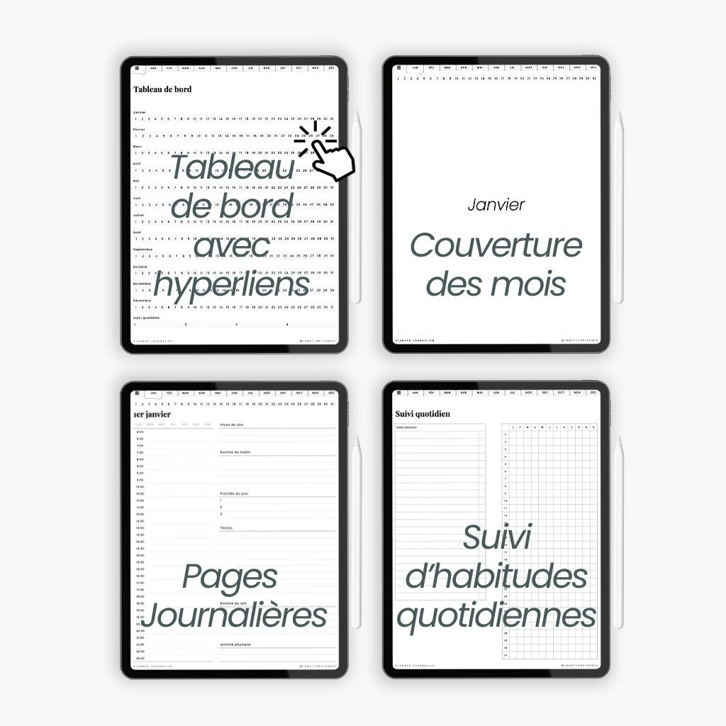 Planner digital Journalier 365 - InMotion Planner