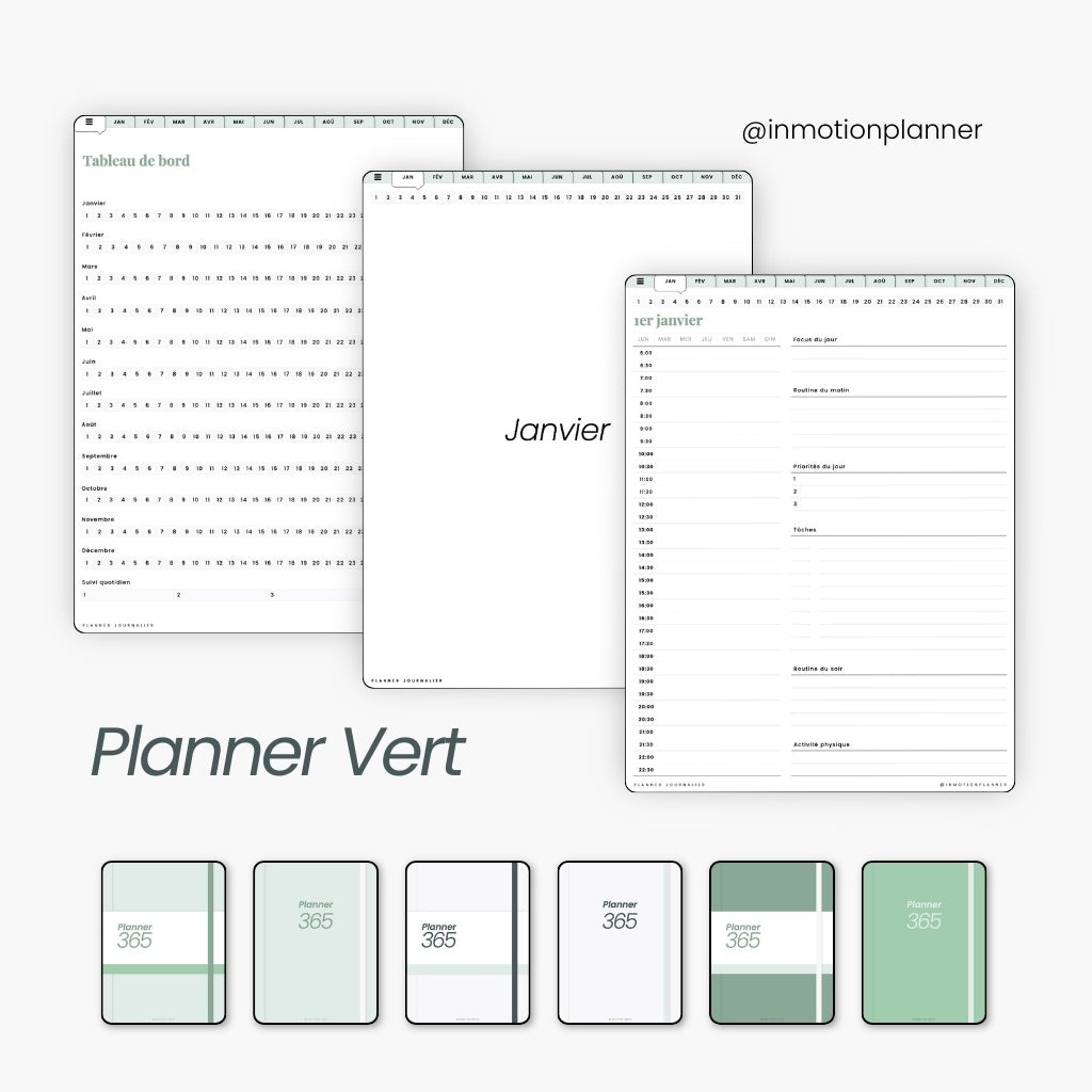 Planner digital Journalier 365 - InMotion Planner