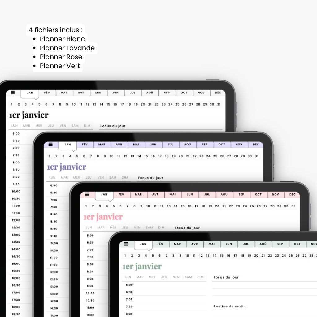 Planner digital Journalier 365 - InMotion Planner